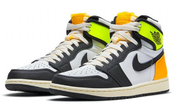 Nike Air Jordan 1 Retro Høje Toppe Og Basketballsko Til Mænd Guld