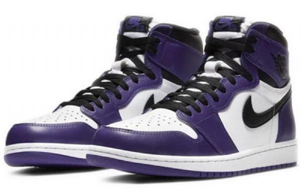 Nike Air Jordan 1 Retro Høje Toppe Og Basketballsko Til Mænd Lilla
