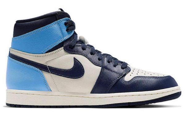 Nike Air Jordan 1 Retro Høje Toppe Og Basketballsko Til Mænd Marineblå
