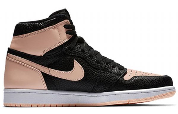 Nike Air Jordan 1 Retro Høje Toppe Og Basketballsko Til Mænd Sort Koral