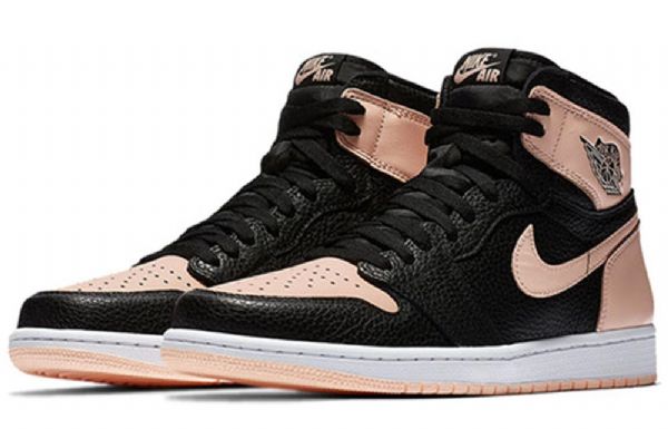 Nike Air Jordan 1 Retro Høje Toppe Og Basketballsko Til Mænd Sort Koral