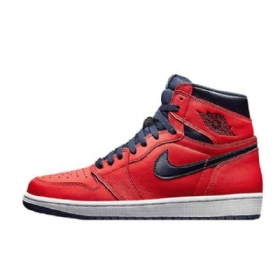Nike Air Jordan 1 Retro Høje Toppe Og David Letterman Sko Til Mænd Rød Marineblå