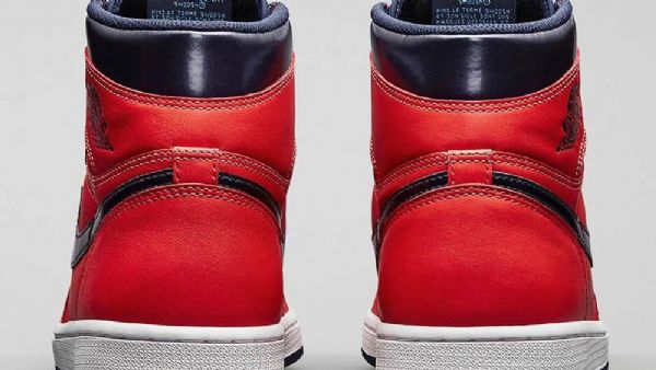 Nike Air Jordan 1 Retro Høje Toppe Og David Letterman Sko Til Mænd Rød Marineblå