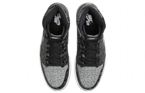 Nike Air Jordan 1 Retro Høje Toppe Og Rebellionaire Basketballsko Til Mænd Sort Grå