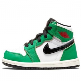 Nike Air Jordan 1 Retro Høje Toppe Og Td Sko Til Børn Grøn