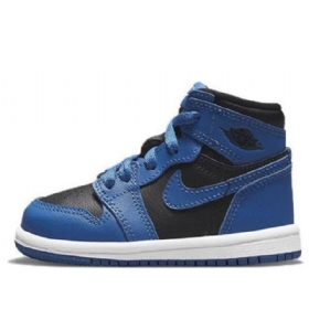 Nike Air Jordan 1 Retro Høje Toppe Og Td Sko Til Børn Mørkeblå