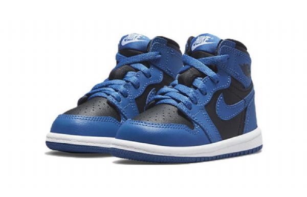 Nike Air Jordan 1 Retro Høje Toppe Og Td Sko Til Børn Mørkeblå