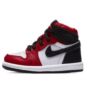 Nike Air Jordan 1 Retro Høje Toppe Og Td Sko Til Børn Rød