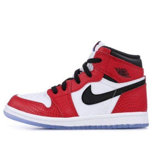 Nike Air Jordan 1 Retro Høje Toppe Td Sko Til Børn Rød Hvid
