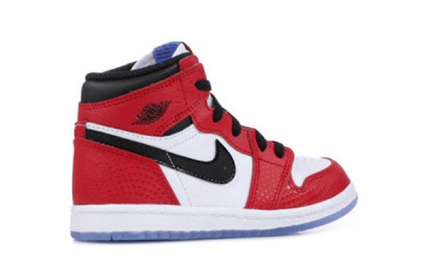 Nike Air Jordan 1 Retro Høje Toppe Td Sko Til Børn Rød Hvid