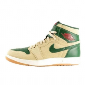 Nike Air Jordan 1 Retro Høje Toppe The Return Gorge Sko Til Mænd Grøn Brun