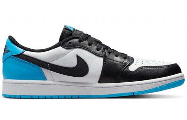 Nike Air Jordan 1 Retro Low Toppe Og Basketball Sko Til Mænd Blå Hvid