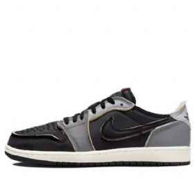 Nike Air Jordan 1 Retro Low Toppe Og Ex Basketball Sko Til Mænd Mørkegrå
