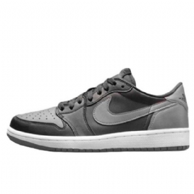 Nike Air Jordan 1 Retro Low Toppe Og Shadow Sko Til Mænd Sort Grå