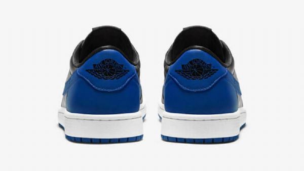 Nike Air Jordan 1 Retro Low Toppe Og Varsity Royal Sko Til Mænd Sort Blå