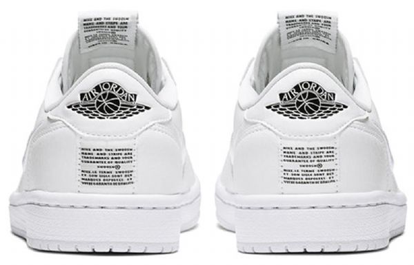 Nike Air Jordan 1 Retro Low Toppe Slip Basketball Sko Til Damer Hvid