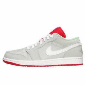 Nike Air Jordan 1 Retro Low Tops Hare Sko Til Mænd Grå