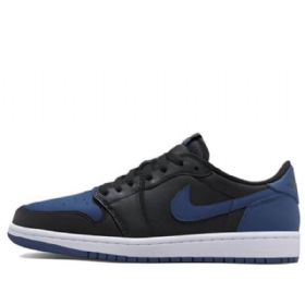 Nike Air Jordan 1 Retro Low Tops Og Sneakers Til Damer Mørkeblå Blå