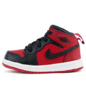 Nike Air Jordan 1 Retro Mid Tops Td Sko Til Børn Rød
