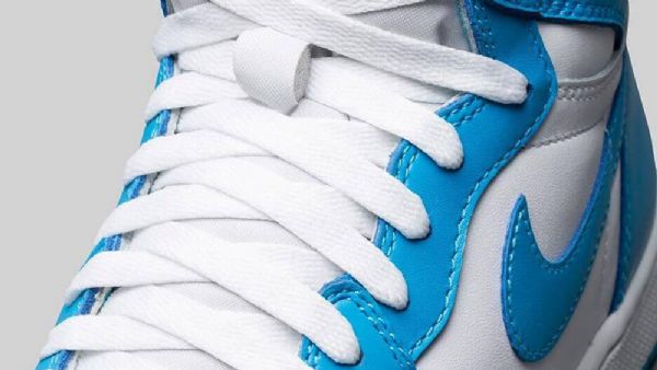 Nike Air Jordan 1 Retro Powder Sko Til Mænd Blå Hvid