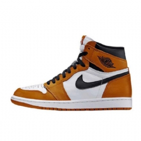 Nike Air Jordan 1 Reverse Shatteredboard Sko Til Mænd Brun Hvid