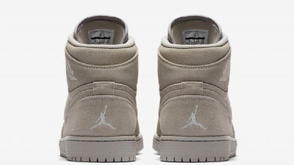 Nike Air Jordan 1 Ruskindssko Til Mænd Grå