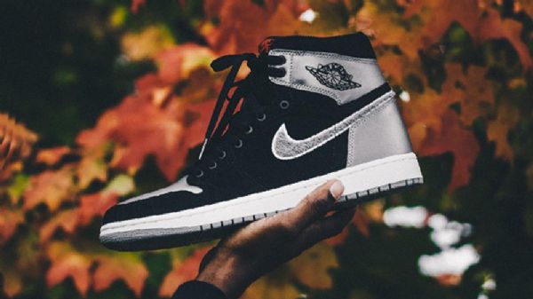 Nike Air Jordan 1 Shadow Satin Aleali Sko Til Mænd Sort Sølv