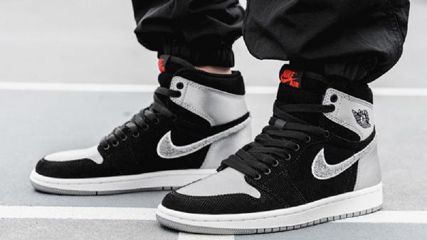 Nike Air Jordan 1 Shadow Satin Aleali Sko Til Mænd Sort Sølv