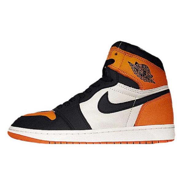 Nike Air Jordan 1 Shatteredboard Sko Til Mænd Orange Sort Hvid