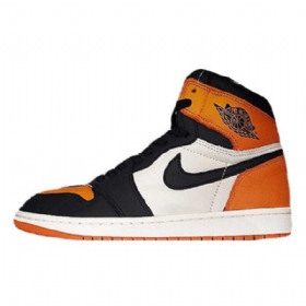 Nike Air Jordan 1 Shatteredboard Sko Til Mænd Orange Sort Hvid