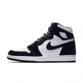 Nike Air Jordan 1 Sko Til Mænd Sort Hvid