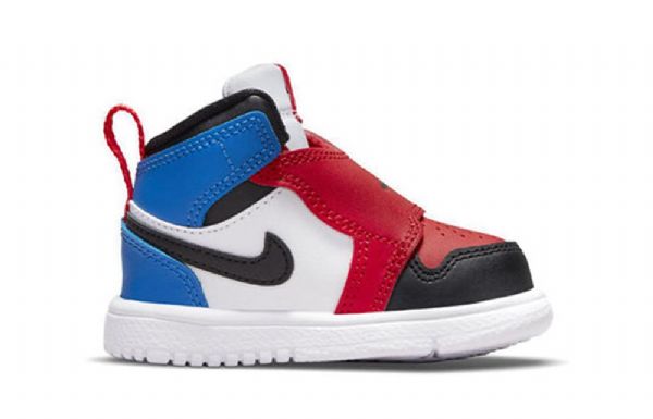 Nike Air Jordan 1 Sky Logo Td Sko Til Børn Rød Blå Hvid