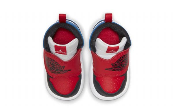 Nike Air Jordan 1 Sky Logo Td Sko Til Børn Rød Blå Hvid