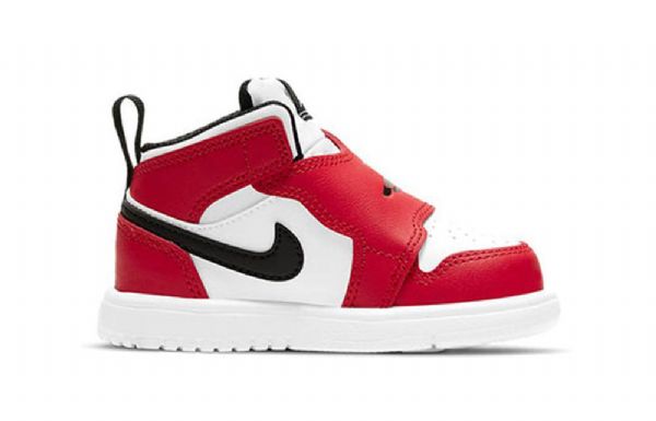 Nike Air Jordan 1 Sky Logo Td Sko Til Børn Rød Sort Hvid