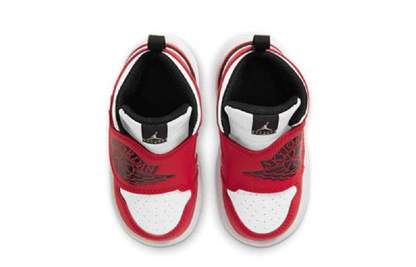 Nike Air Jordan 1 Sky Logo Td Sko Til Børn Rød Sort Hvid