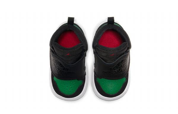 Nike Air Jordan 1 Sky Sko Til Børn Sort Grøn