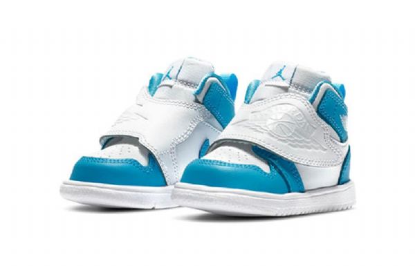 Nike Air Jordan 1 Sky Td Sko Til Børn Hvid Blå