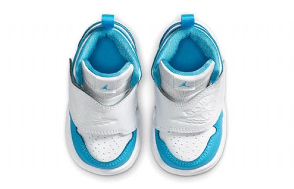 Nike Air Jordan 1 Sky Td Sko Til Børn Hvid Blå