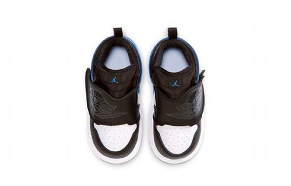 Nike Air Jordan 1 Sky Td Sko Til Børn Sort Blå Hvid