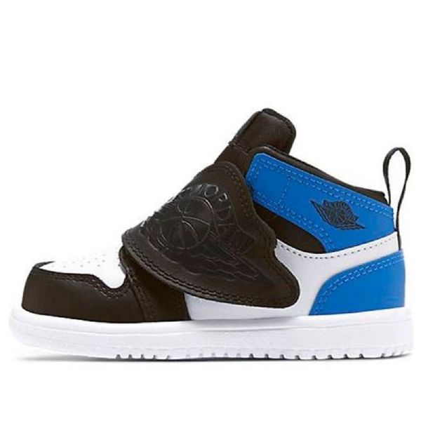 Nike Air Jordan 1 Sky Td Sko Til Børn Sort Blå Hvid