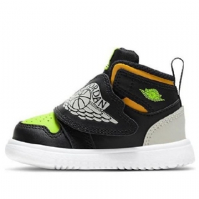 Nike Air Jordan 1 Sky Td Sko Til Børn Sort Grøn