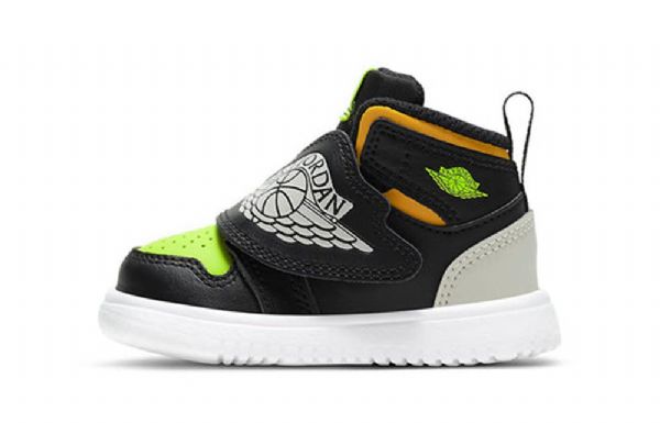 Nike Air Jordan 1 Sky Td Sko Til Børn Sort Grøn