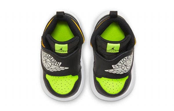 Nike Air Jordan 1 Sky Td Sko Til Børn Sort Grøn