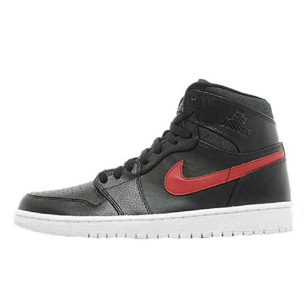 Nike Air Jordan 1 Swoosh Sko Til Mænd Sort Rød