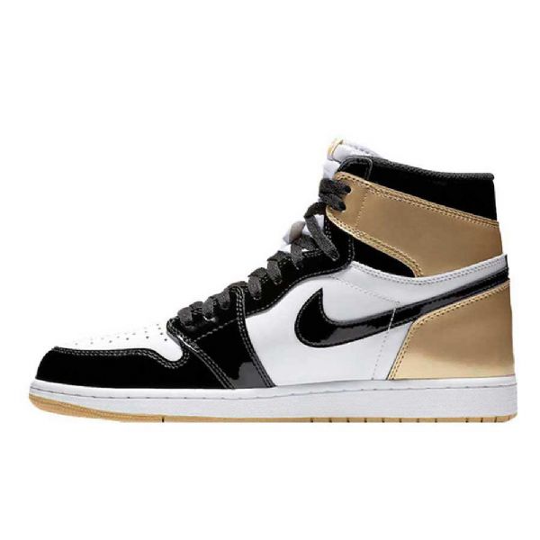 Nike Air Jordan 1 Top 3 Sko Til Mænd Sort Hvidguld