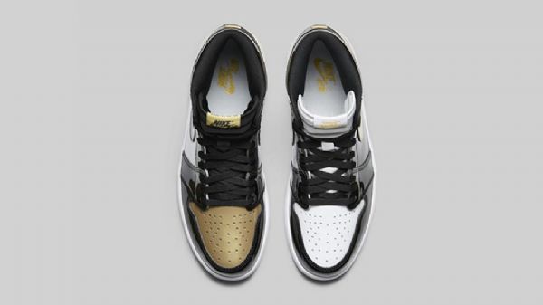 Nike Air Jordan 1 Top 3 Sko Til Mænd Sort Hvidguld