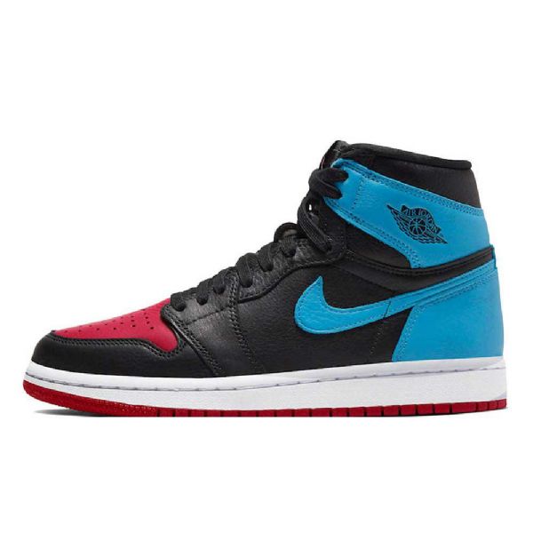 Nike Air Jordan 1 Unc To Chicago Sko Til Mænd Sort Blå