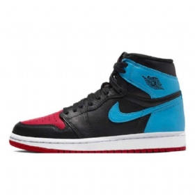 Nike Air Jordan 1 Unc To Chicago Sko Til Mænd Sort Blå