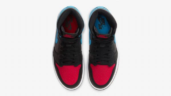Nike Air Jordan 1 Unc To Chicago Sko Til Mænd Sort Blå