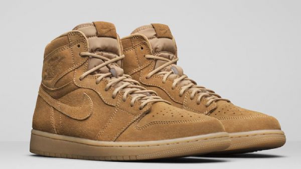 Nike Air Jordan 1 Wheaten Harvest Sko Til Mænd Brun
